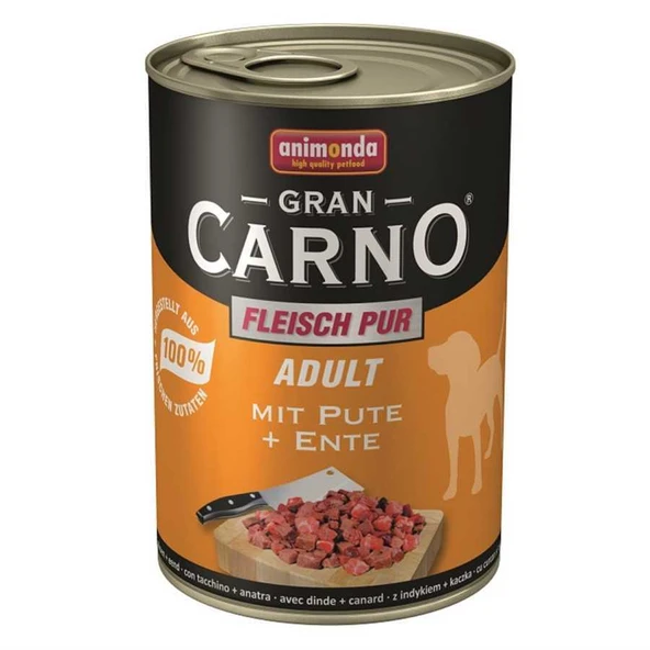 Animonda Gran Carno Sığır Eti ve Ördek Yürekli Köpek Konservesi 400 Gr ürün görseli 1