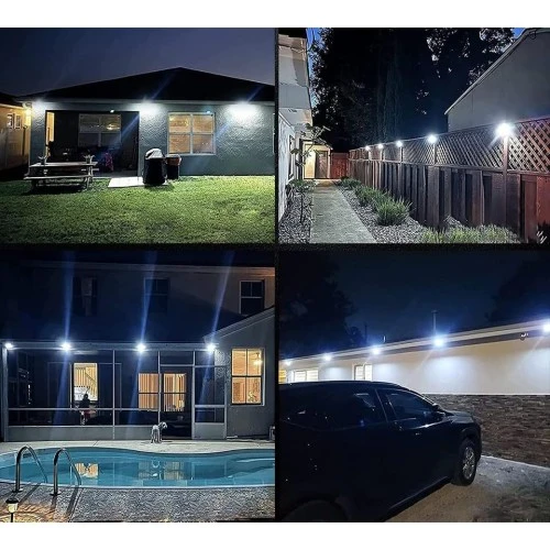 100 Led Dış Mekan Solar Aydınlatma Fotoselli Solar Lamba - Resim 2