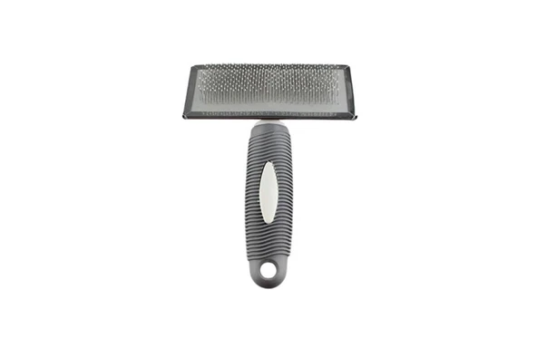 Zampa Kedi ve Köpek Bakım Fırçası Large Gri 17x12 Cm ürün görseli 1