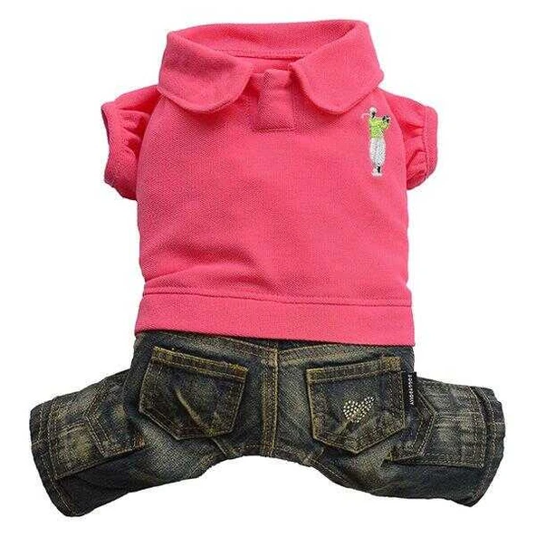 Doggy Dolly Yakalı Tişörtlü Kot XLarge ürün görseli 1