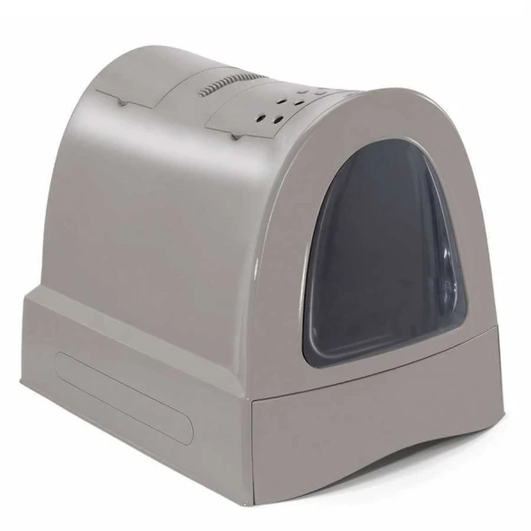 Imac Zuma Çekmeceli Kapalı Kedi Tuvaleti Bej 40*56*42.5 Cm ürün görseli 1