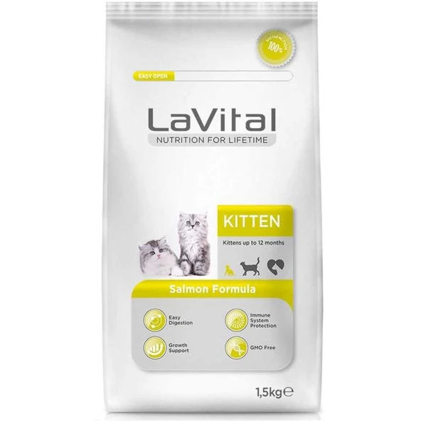 La Vital Kitten Somonlu Yavru Kedi Maması 1,5 Kg ürün görseli 1