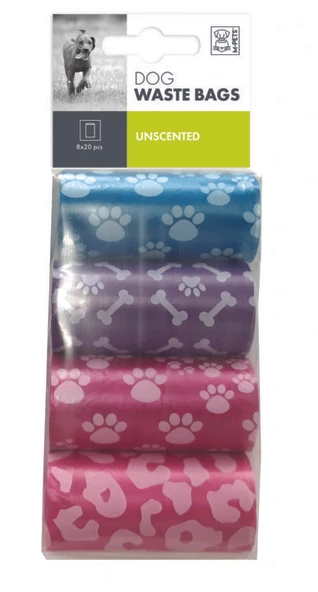 M-Pets Dışkı Poşeti Mix Color 8x20 li ürün görseli 1
