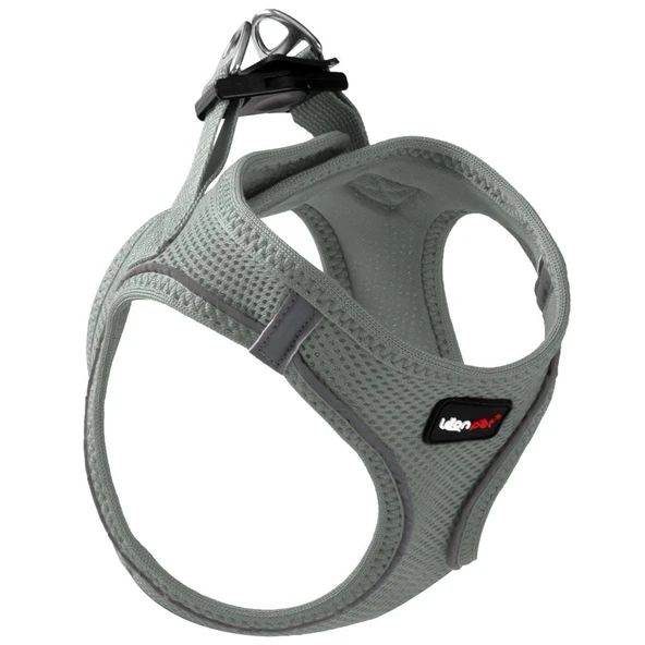 Leon Pet Air Mesh Gri Göğüs Tasması Large ürün görseli 1