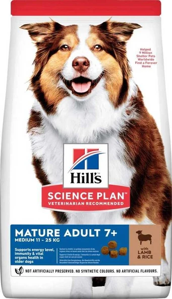 Hills Mature Adult 7+ Kuzu Etli Yaşlı Köpek Maması 2,5 Kg ürün görseli 1