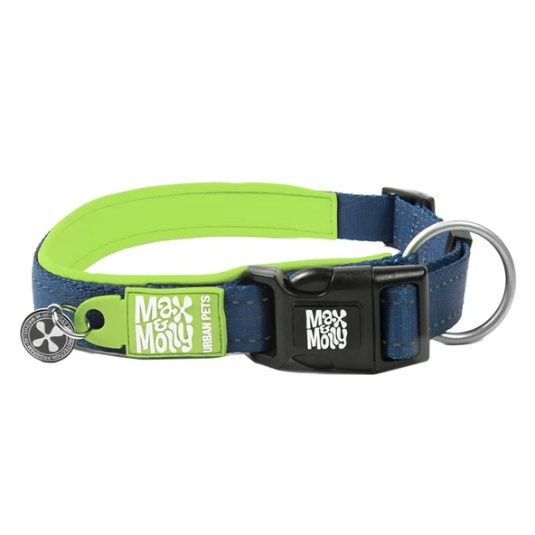 Max Molly Smart ID Matrix Lime Green Boyun Tasması Large ürün görseli 1