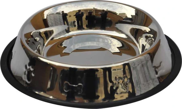 Zampa Kedi ve Köpek Kaymaz Tabanlı Kemik Kabartmalı Mama Su Kabı 64 oz ürün görseli 1