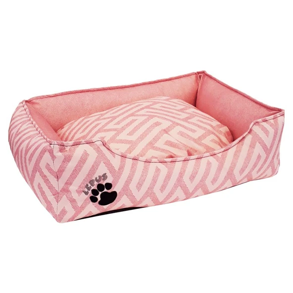 Lepus New Premium Köpek Yatağı Medium Pembe ürün görseli 1