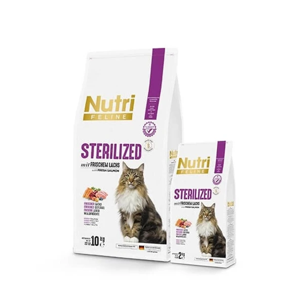 Nutri Feline Sterilised Kısırlaştırılmış Tahılsız Kedi Maması 10 Kg ürün görseli 1