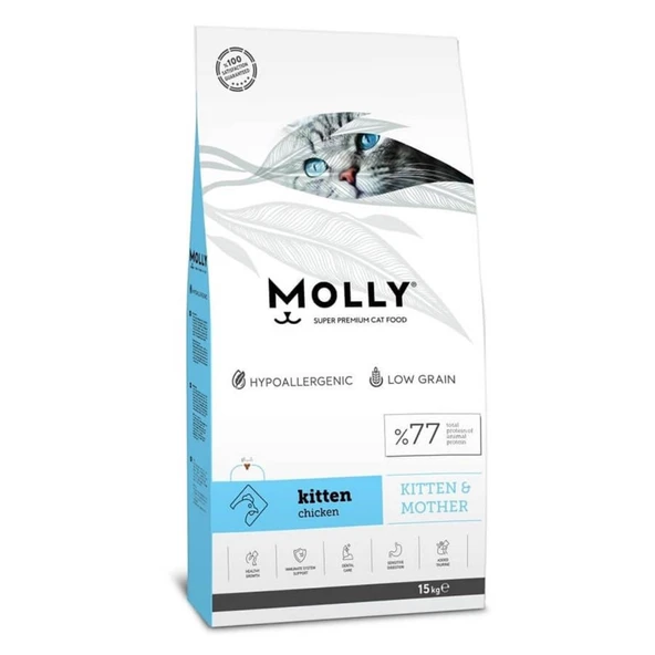 Molly Kitten Tavuk Etli Yavru Kedi Maması 15 Kg ürün görseli 1