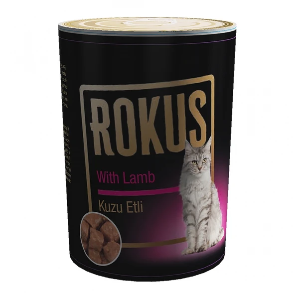 Rokus Kuzu Etli Kedi Konservesi 410 Gr ürün görseli 1