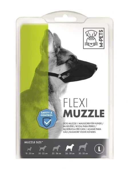 M-Pets Flexı Ayarlanabilir Bez Köpek Ağızlığı Large ürün görseli 1