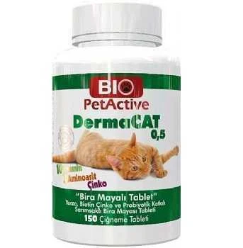 Bio PetActive Dermacat Sarımsaklı Maya 150 Tablet ürün görseli 1