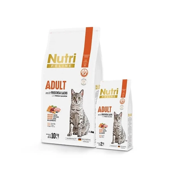 Nutri Feline Somonlu Yetişkin Düşük Tahıllı Kedi Maması 10 Kg ürün görseli 1