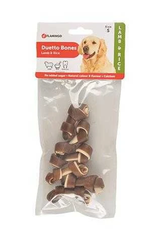 Flamingo Duetto Kuzu ve Pirinçli Köpek Ödül Kemik Small 6 lı ürün görseli 1