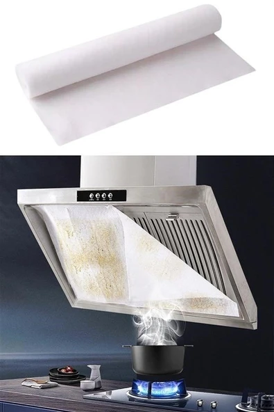 AMS NET® 2li Yağ Emici Duman Önleyici Pratik Mutfak Davlumbaz Koruyucu Dayanıklı Yedek Filtre 45x90cm - Resim 9