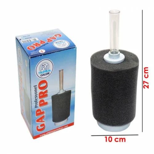 Gap Pro Pipo Filtre Büyük Ağırlıklı Üretim Filtresi Sünger Filtre 10x27 Cm ürün görseli 1