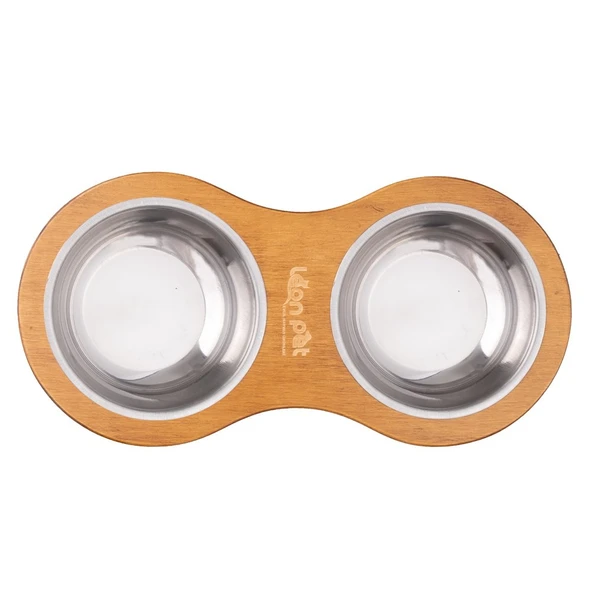 Leon Pet Keman İkili Mama ve Su Kabı ürün görseli 1