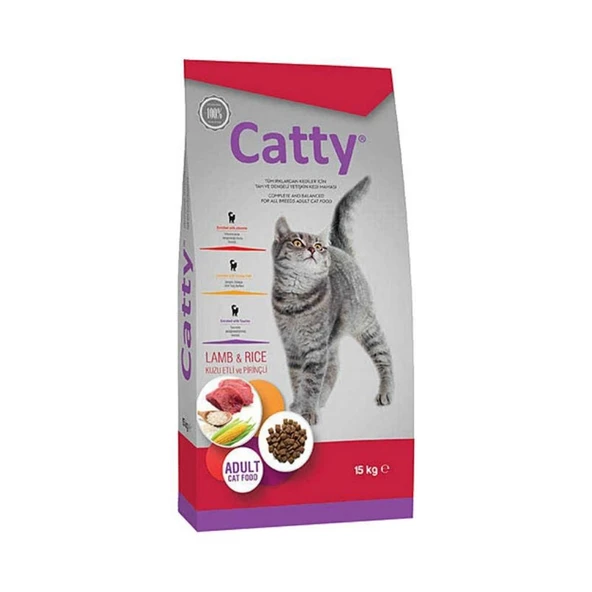 ​Catty Adult Lamb Rice Kuzulu Yetişkin Kedi Maması 15 Kg ürün görseli 1