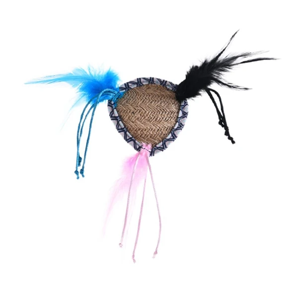 Zampa Hasır Tüylü Kedi Oyuncağı 29x18 Cm ürün görseli 1