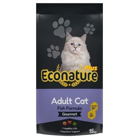 Econature Gurme Balıklı Yetişkin Kedi Maması 15 Kg ürün görseli 1