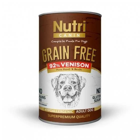 Nutri Canin Tahılsız Geyik Etli Patatesli Köpek Konservesi 400 Gr ürün görseli 1