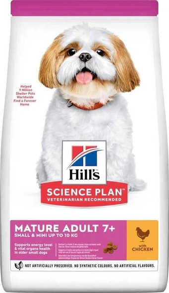 Hills Mature 7+ Mini Irk Tavuklu Yaşlı Köpek Maması 1.5 Kg ürün görseli 1