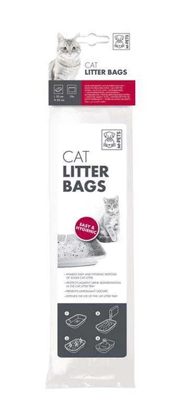 M-Pets Kedi Kum Kabı Poşeti 10 Lu Lavanta Kokulu 30*50 Cm ürün görseli 1