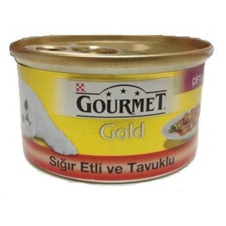 Gourmet Gold Sığır Etli Tavuklu Kedi Konservesi 85 Gr ürün görseli 1