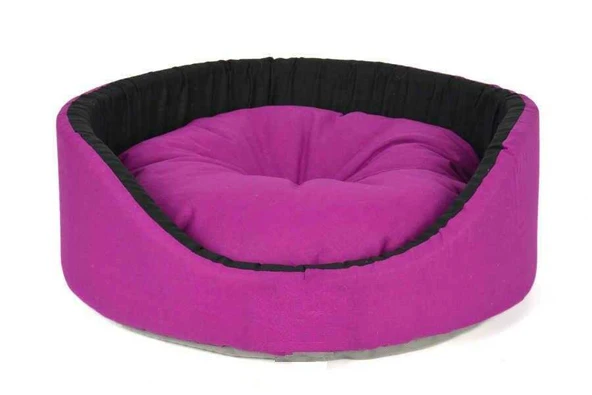 Pet Pretty Butterfly Kedi ve Köpek Simit Yatağı Mor 43x15 Cm ürün görseli 1