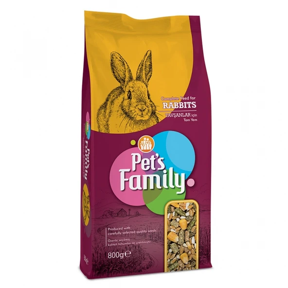 Pets Famıly Tavşan Yemi 800 Gr ürün görseli 1