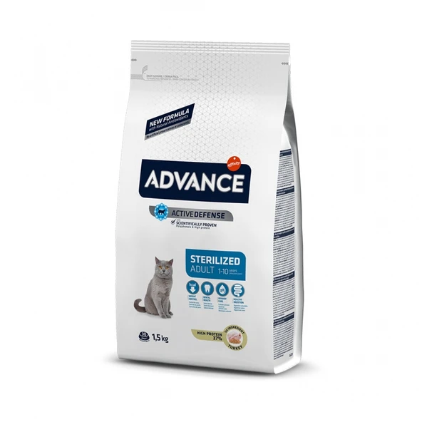 Advance Cat Sterilized Hindili Kısır Kedi Maması 1,5 kg ürün görseli 1