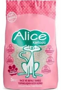 Alice İnce ve Beyaz Taneli Topaklaşan Kedi Kumu 5 Lt ürün görseli 1