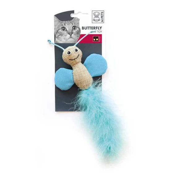 M-Pets Butterfly Kedi Oyuncağı 25x10x2 Cm ürün görseli 1