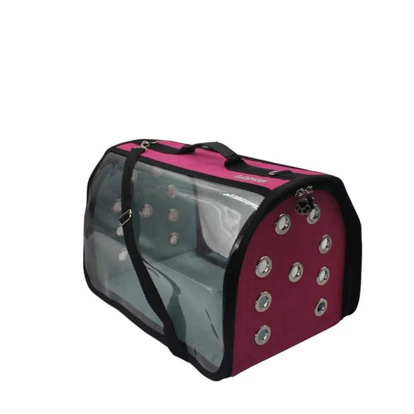 Lepus Şeffaf Fly Bag Kedi Köpek Taşıma Çantası Pembe ürün görseli 1