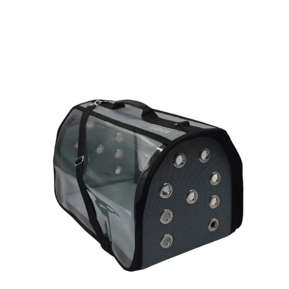 Lepus Şeffaf Fly Bag Kedi Köpek Taşıma Çantası Gri ürün görseli 1