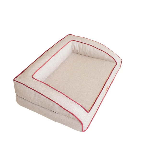 Lepus Sofa Bed Kedi Köpek Yatağı Krem ürün görseli 1