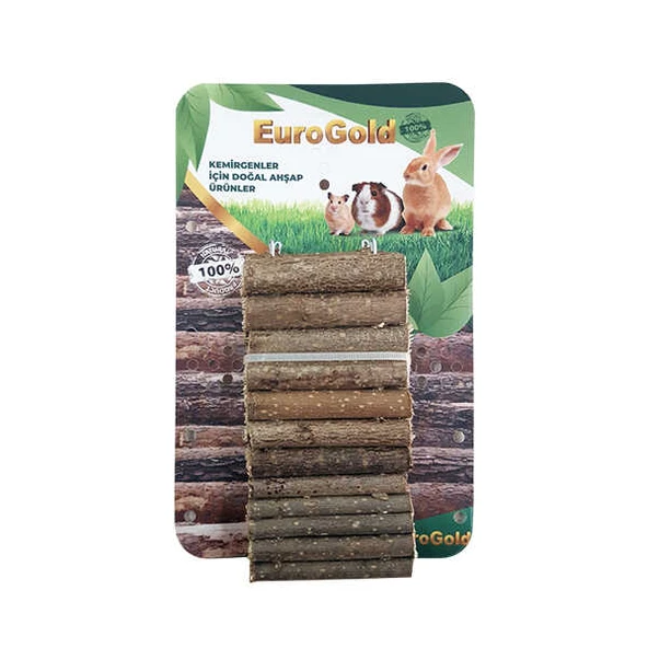 EuroGold Doğal Ahşap Kemirgen Tüneli 7x30 Cm ürün görseli 1
