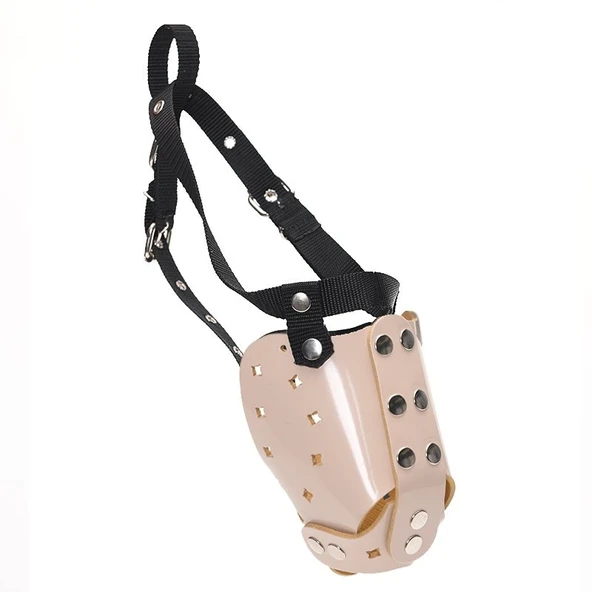 Lepus Köpek Plastik Ağızlık Krem XSmall ürün görseli 1