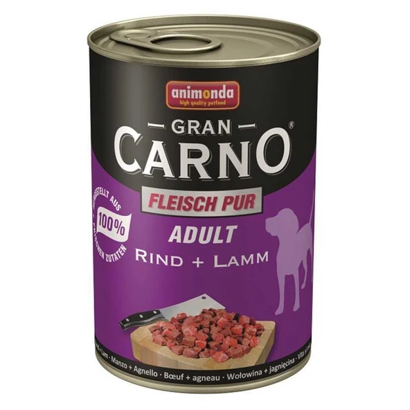 Animonda Gran Carno Sığır ve Kuzu Etli Köpek Konservesi 400 Gr ürün görseli 1