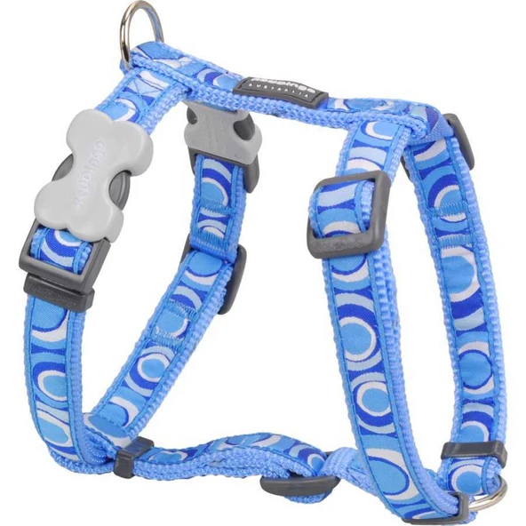 ​Red Dingo Circadelic Desenli Köpek Göğüs Tasması Turkuaz 25 mm ürün görseli 1