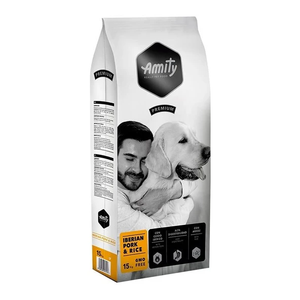 Amity Iberian Pork Ve Pirinçli Yetişkin Köpek Maması 15 Kg ürün görseli 1