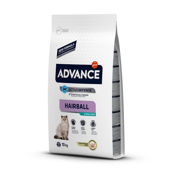 Advance Cat Sterilized Hairball Hindili Kısır Kedi Maması 10 Kg ürün görseli 1