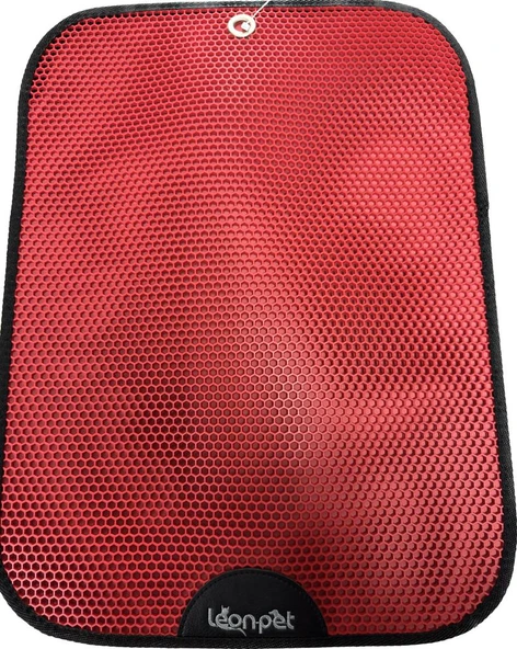 Leon Pet Kedi Tuvalet Paspası Büyük Boy Kırmızı 66x45 Cm ürün görseli 1