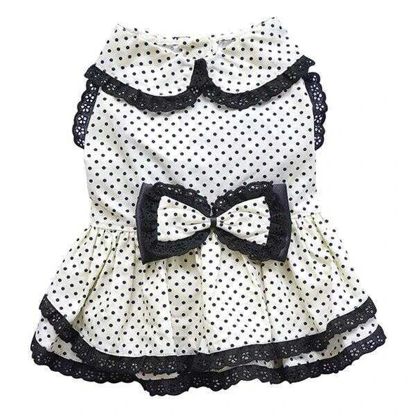 Doggy Dolly Beyaz Noktalı Elbise XXLarge ürün görseli 1