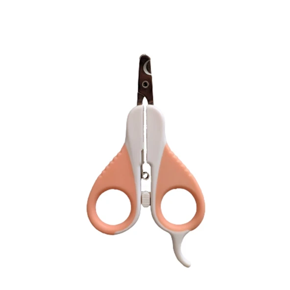 Zampa Kavisli Kedi ve Köpek Yaylı Tırnak Makası Pembe 7X13 Cm ürün görseli 1