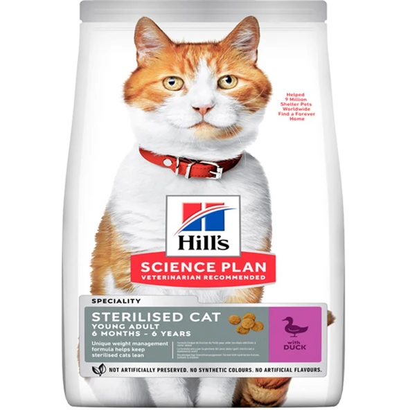 Hills Sterilised Ördekli Kısırlaştırılmış Kedi Maması 10 Kg ürün görseli 1
