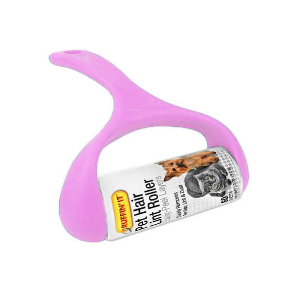 Pets Buffin Pet Geniş Yüzeyli Tüy Toplama Rulosu Pembe 60 Yaprak ürün görseli 1