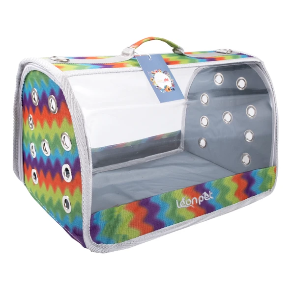 Leon Pet Şeffaf Fly Bag Çanta Gökkuşağı Sarı ürün görseli 1