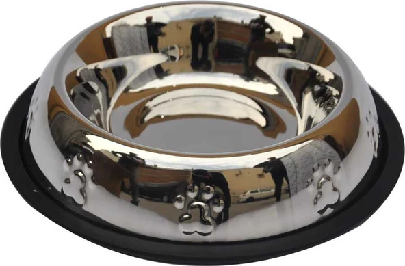 Zampa Kedi ve Köpek Kaymaz Tabanlı Pati Kabartmalı Mama Su Kabı 64 oz ürün görseli 1